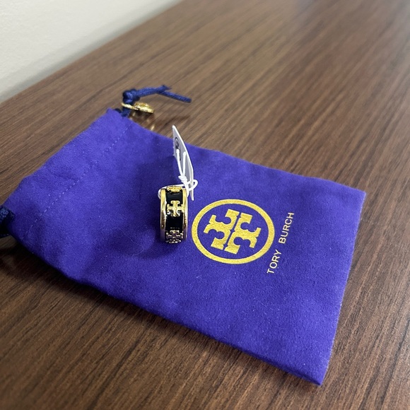 Tory Burch Gold and Black Ring - Picture 2 of 5
